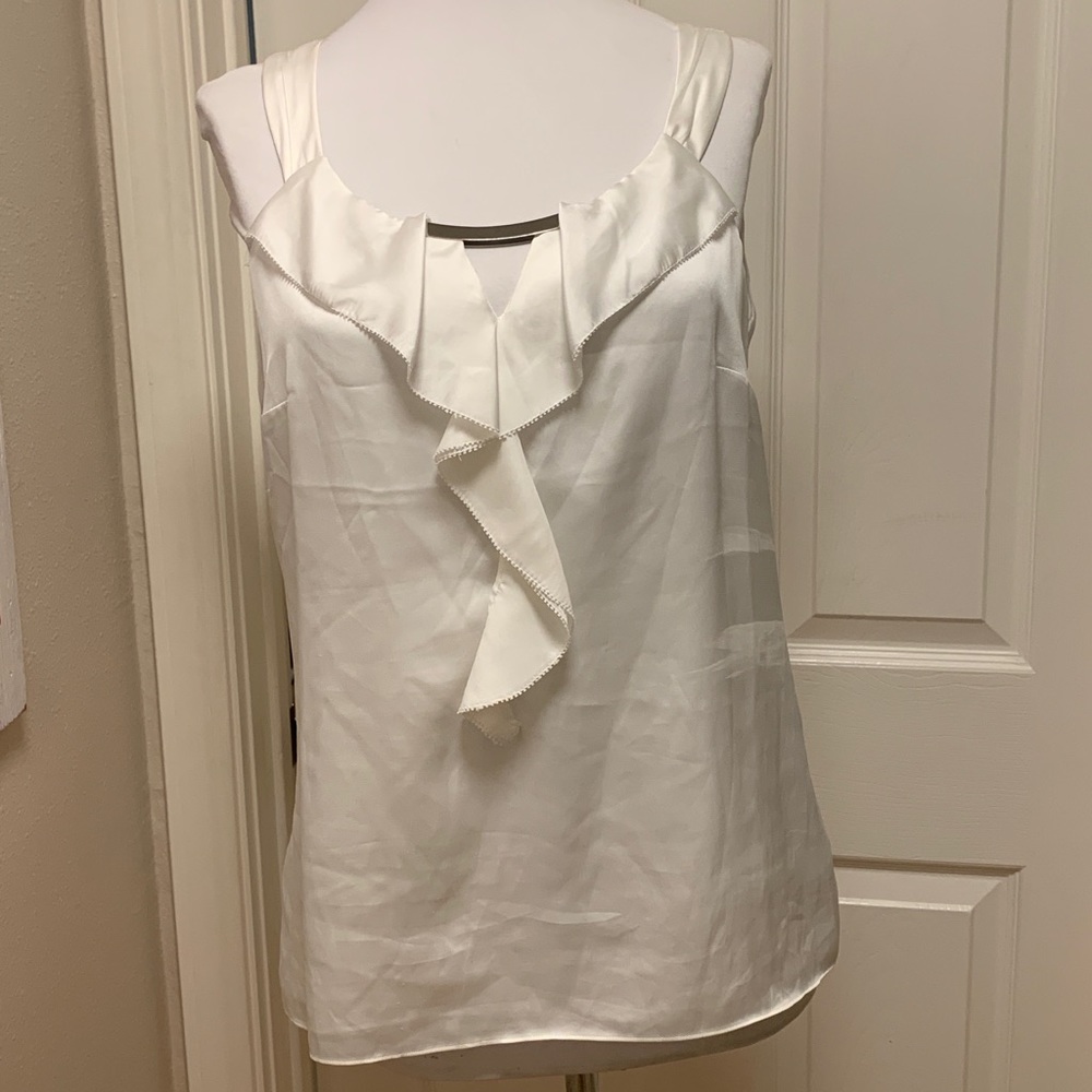 GUC White‎ House Black Market Tank Top Blouse Small
